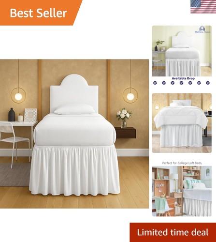 Dorm bed skirt twin inch - dorm,